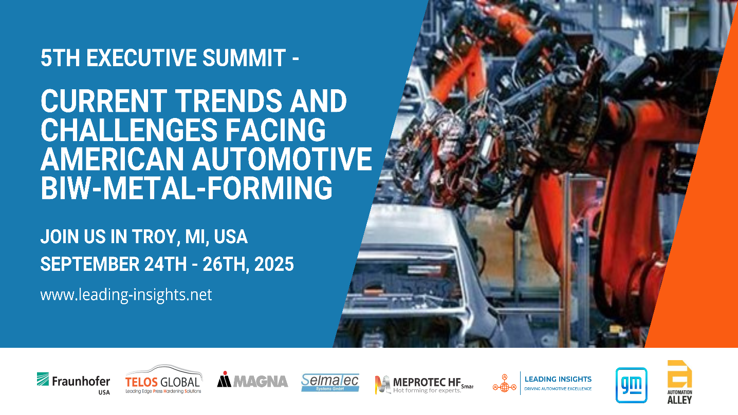 5th Executive Summit – Aktuelle Trends und Herausforderungen in der amerikanischen Automobil-BIW-Metallumformung