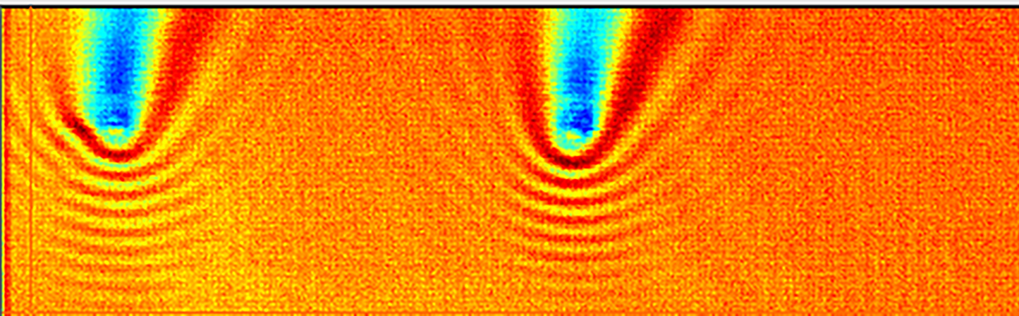 One-sided airborne ultrasonic measurement of a spot weld on a steel plate